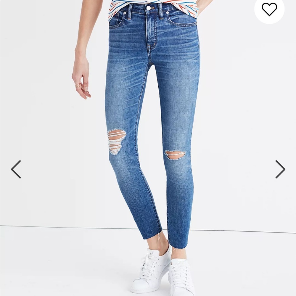 9" High-Rise Skinny Crop Jeans in Bruce Wash